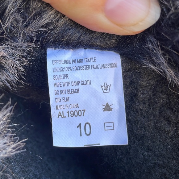 Adler Black Canvas Women’s Boots Size 10 - Picture 3 of 5